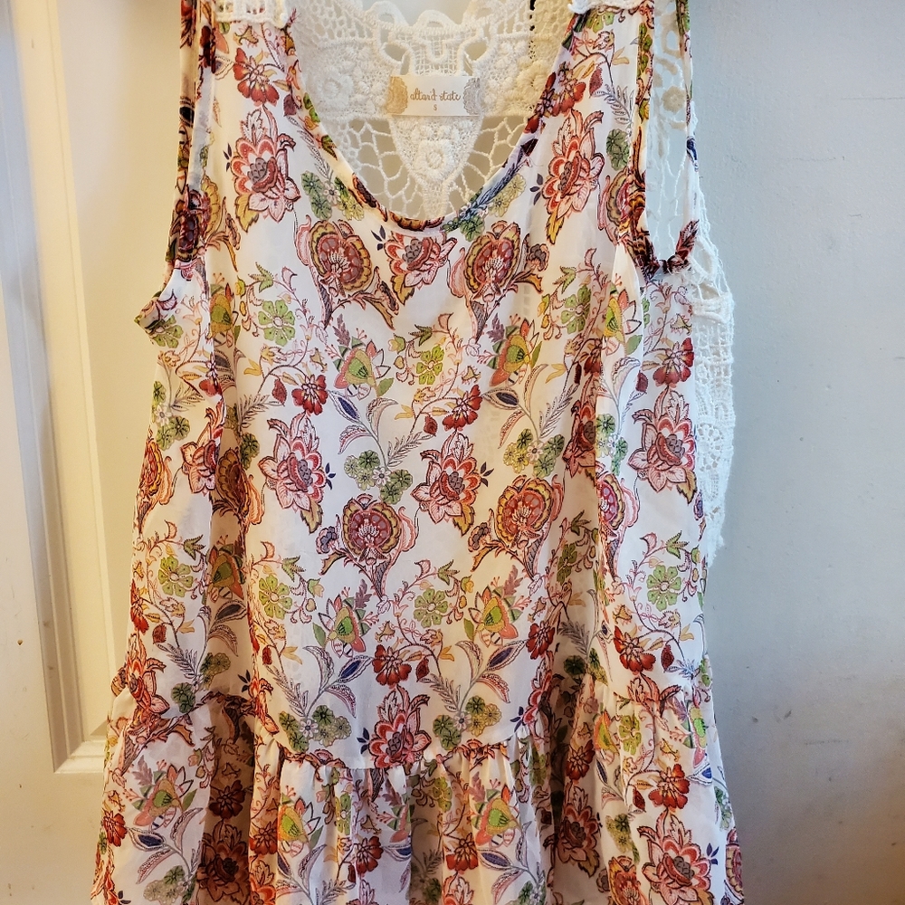 Alter'd State paisley a crocheted tank